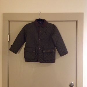 Boys size 6 Ralph Lauren green jacket EUC